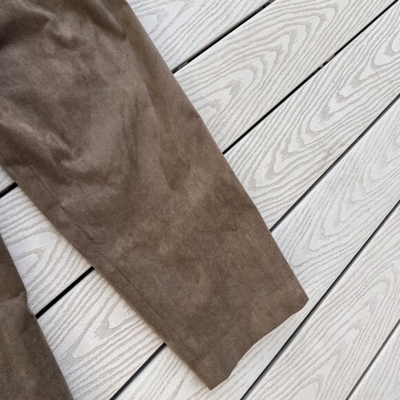 Vintage Suede Vest  and Pants  matching Set Green Suzelle Size 12 - Picture 6 of 10